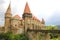 Medieval Hunyad or Corvin castle, Hunedoara town, Transylvania r