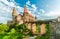 Medieval Hunyad Corvin castle, Hunedoara town,Transylvania regiom, Romania, Europe