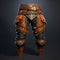 Medieval-inspired Brown Leather Pants For Fantasy Board Game