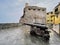 Medieval italian castle in Camogli village, Liguria, Genova, Italy