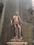 Medieval Italian Stone Statue in Church With Muscles and Skeleton