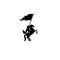 Medieval knight riding a horse, horseback soldier, paladin with sword and flying cloak black vector logo icon illustration