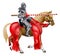 Medieval Lance Knight on Horse