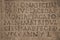 Medieval latin catholic inscription