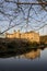 Medieval Leeds Castle in Winter Evening Light