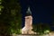 Medieval Lutheran cathedral of the city of Turku in a night landscape. Finland