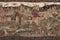 Medieval Magic Tapestry fascinating tapestry depicting a magical medieval world, complete with castles, knights, dragons