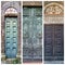 Medieval main doors in Tuscany