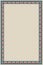 Medieval manuscript style rectangular frame. Vertical orientation