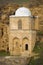 Medieval mausoleum of Sheikh Diri Baba close-up, Azerbaijan