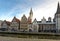 Medieval merchant houses Ghent, Belgium