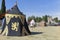 Medieval military camp