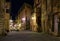 Medieval narrow cozy street in Siena, Tuscany