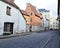 Medieval old town street view of Tallinn