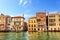 Medieval Palaces Dario and Salviati in Grand Canal, summer view