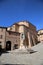 Medieval palaces in the town of Panicale in Umbria, Italy