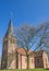 Medieval Petrus church in the center of Leens