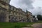 Medieval Pidhirtsi Castle at cloudy summer day, several minutes before rain. Village Pidhirtsi, Lviv region, Ukraine.