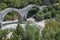 Medieval Plakidas Bridge at Pindus Mountains, Greece