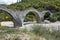 Medieval Plakidas Bridge at Pindus Mountains, Greece