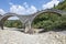 Medieval Plakidas Bridge at Pindus Mountains, Greece