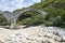 Medieval Plakidas Bridge at Pindus Mountains, Greece