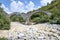 Medieval Plakidas Bridge at Pindus Mountains, Greece