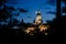 Medieval polish castle Ksiaz in the night