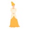 Medieval princess icon cartoon vector. Queen character