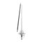 Medieval Rapier Sword on white. Top view. 3D illustration