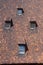 Medieval roof with dormers in Gdansk, Poland.