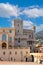 Medieval royal Prince Palace, Palais Princier, official residence within Monaco Ville old town district  of Monaco