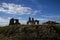 Medieval ruin of Sandal Castle. UK.