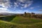 Medieval ruin of Sandal Castle. UK.