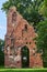 Medieval ruined monastery in a public park in Germany