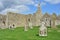 Medieval ruins in Clonmacnoise in Ireland
