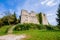 Medieval ruins of Konjice castle in Slovenia abandoned for centuries overgrowing with weeds