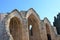 Medieval ruins of the old town on the Greek island Rhodes