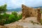 Medieval ruins in Tossa de Mar, Costa Brava, Spain