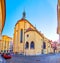 Medieval Saint Castulus Church in Stare Mesto old town district, on March 11 in Prague, Czechia