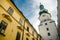 Medieval Saint Michael Gate Tower In Bratislava. Old town landmark