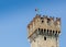 Medieval Sirmione Scaliger Castle turret, Italy