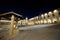 Medieval square in Arezzo (Tuscany) at night