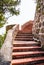 Medieval staircase outdoor