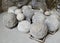 Medieval stone cannonballs