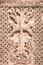 Medieval stone cross orthodox symbol