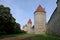 Medieval stone fortress old buildings in Tallinn Estonia. Capital baltic europe traditional city