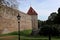 Medieval stone fortress old buildings in Tallinn Estonia. Capital baltic europe traditional city