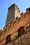 Medieval Stone Tower Town Hall San Gimignano Italy