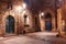 Medieval street in Barri Gothic Quarter, Barcelona